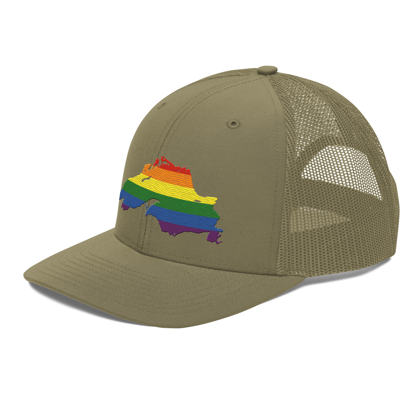 Lake Superior Vintage Trucker Hat | Rainbow Pride Edition