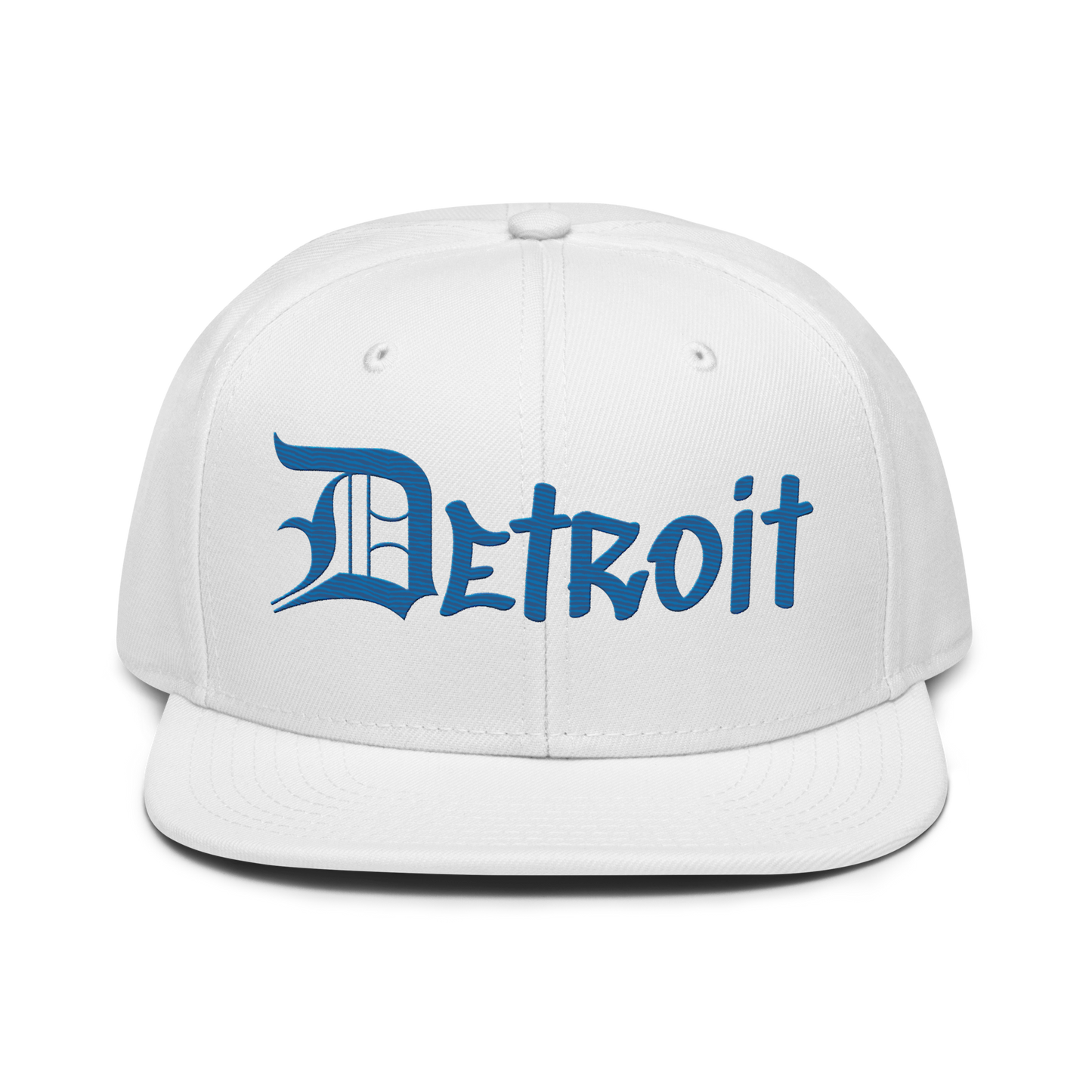 'Detroit' Flat Bill Snapback (OED Tag) | 6-Panel - Azure