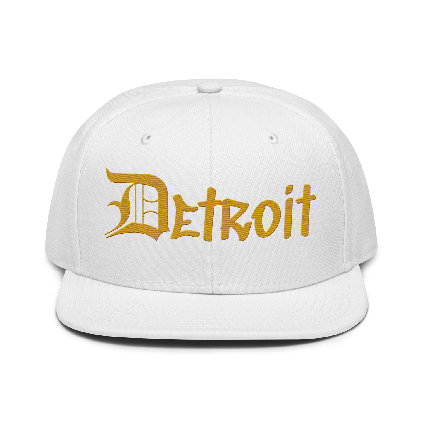 'Detroit' Flat Bill Snapback (Gold OED Tag) | 6-Panel