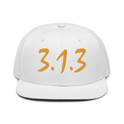 Detroit '313 Snapback (Gold Compton Font) | 6-Panel