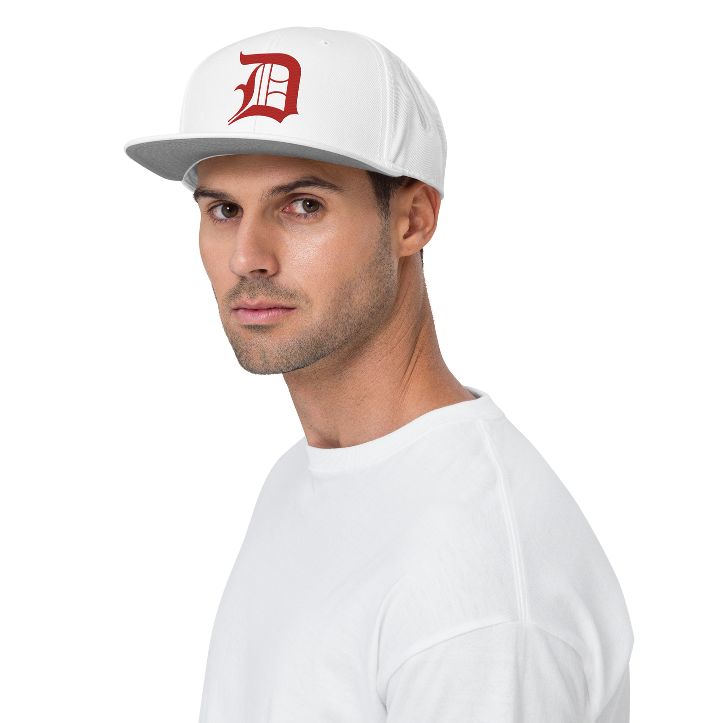 Detroit 'Old English D' Snapback | 6-Panel - Aliform Red