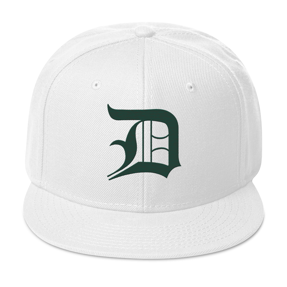 Detroit 'Old English D' Snapback | 6-Panel - Laconic Green