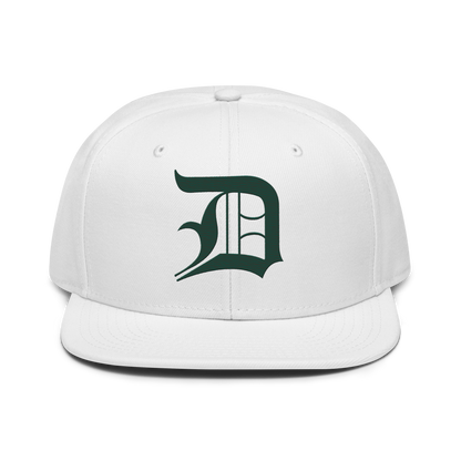 Detroit 'Old English D' Snapback | 6-Panel - Laconic Green