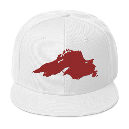 Lake Superior Snapback | 6-Panel - Thimbleberry Red