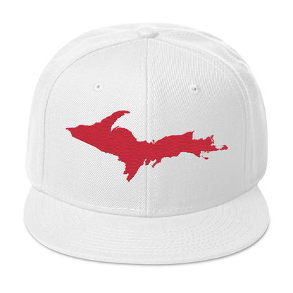 Upper Peninsula Snapback | 6-Panel - Lighthouse Red