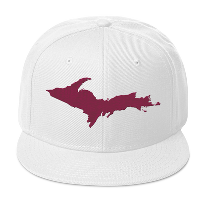 Upper Peninsula Snapback | 6-Panel - Ruby Red