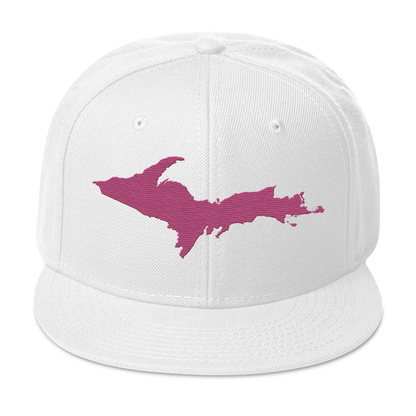 Upper Peninsula Snapback | 6-Panel - Apple Blossom Pink