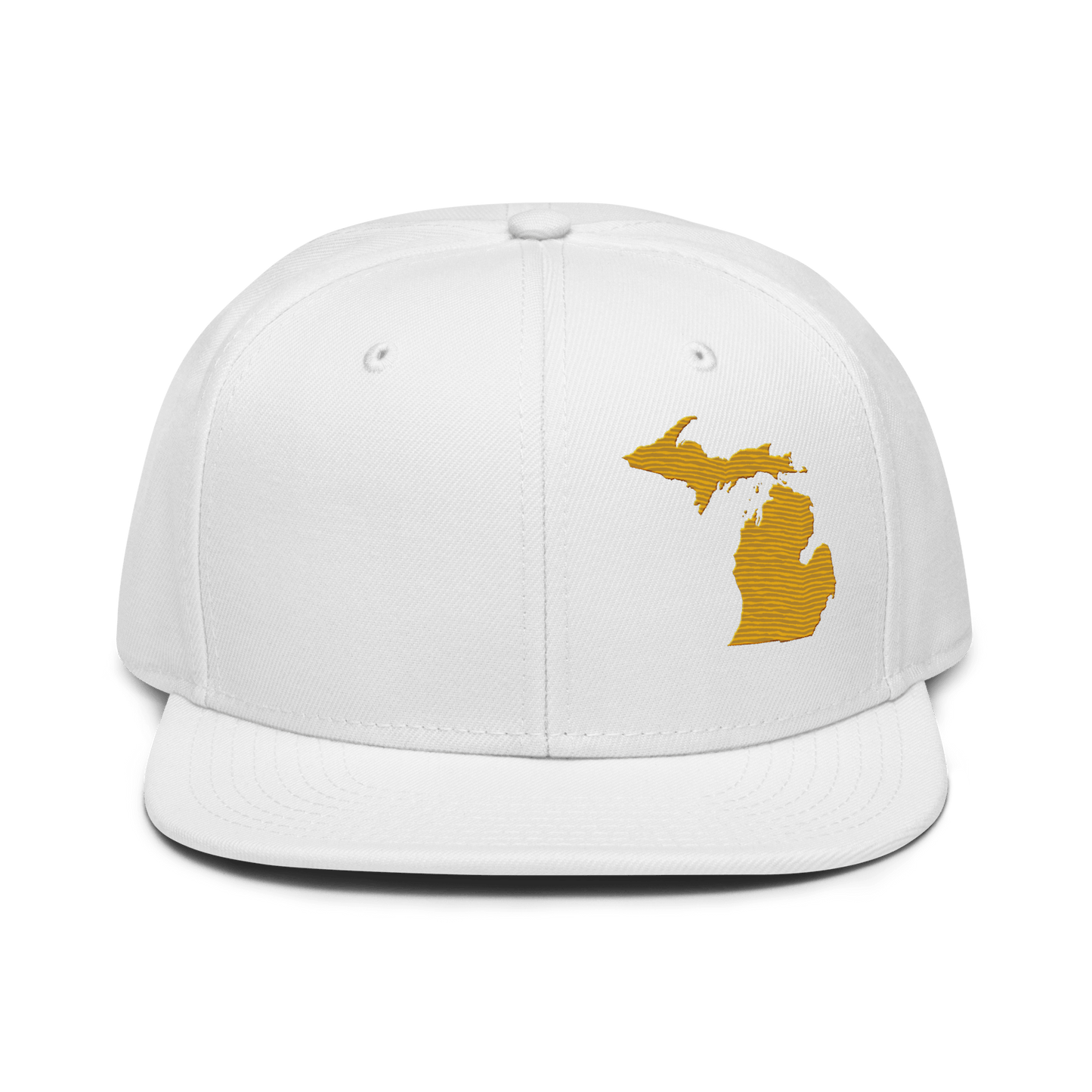 Michigan Snapback | 6-Panel - Gold Outline