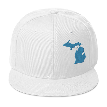 Michigan Snapback | 6-Panel - Traverse Blue Outline