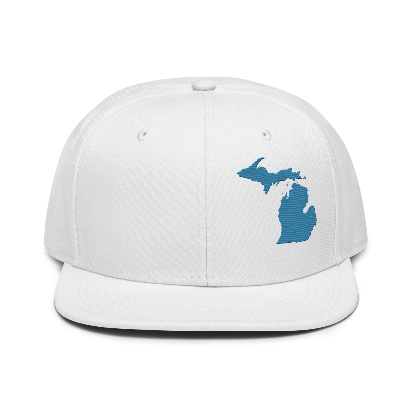 Michigan Snapback | 6-Panel - Traverse Blue Outline