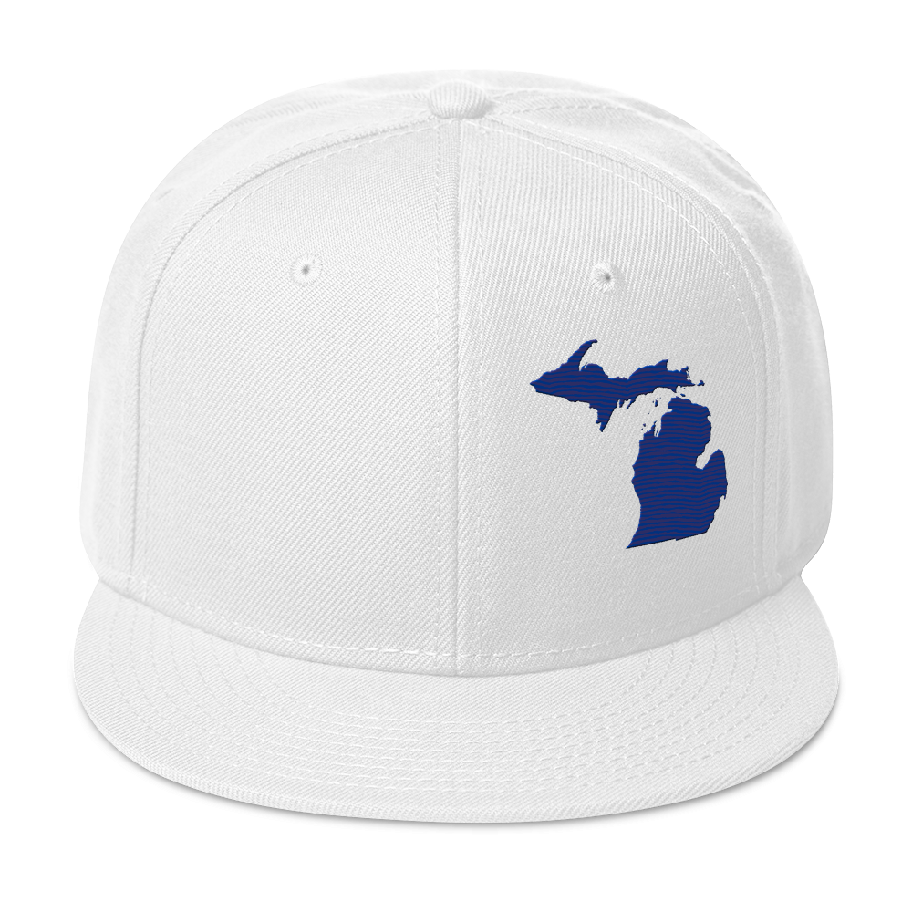 Michigan Snapback | 6-Panel - Bourbon Blue Outline