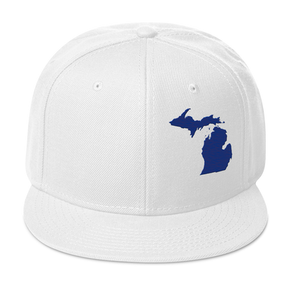 Michigan Snapback | 6-Panel - Bourbon Blue Outline