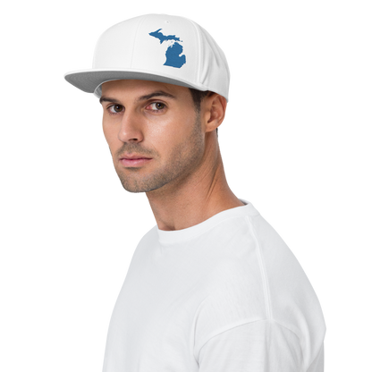 Michigan Snapback | 6-Panel - Superior Blue Outline