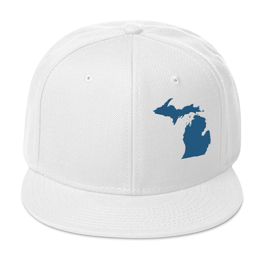 Michigan Snapback | 6-Panel - Blueberry Outline