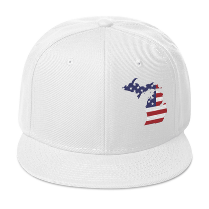 Michigan Snapback | 6-Panel - Patriotic Outline