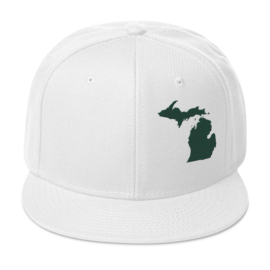 Michigan Snapback | 6-Panel - Laconic Green Outline