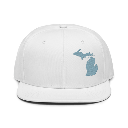 Michigan Snapback | 6-Panel - Opal Blue Outline