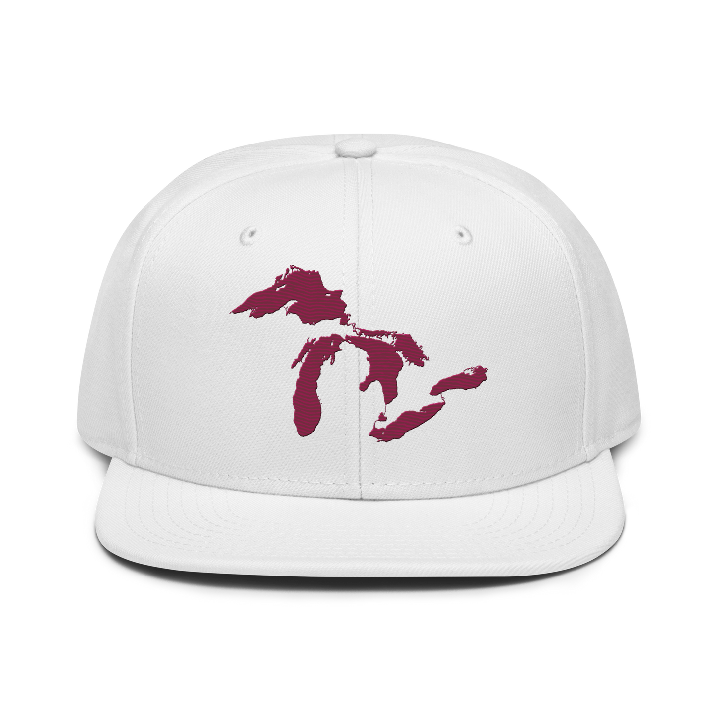 Great Lakes Snapback | 6-Panel - Ruby Red