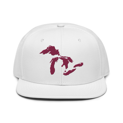 Great Lakes Snapback | 6-Panel - Ruby Red