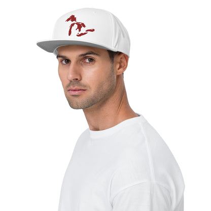 Great Lakes Snapback | 6-Panel - Thimbleberry Red