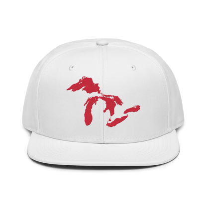 Great Lakes Snapback | 6-Panel - Lighthouse Red