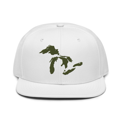 Great Lakes Snapback | 6-Panel - Army Green