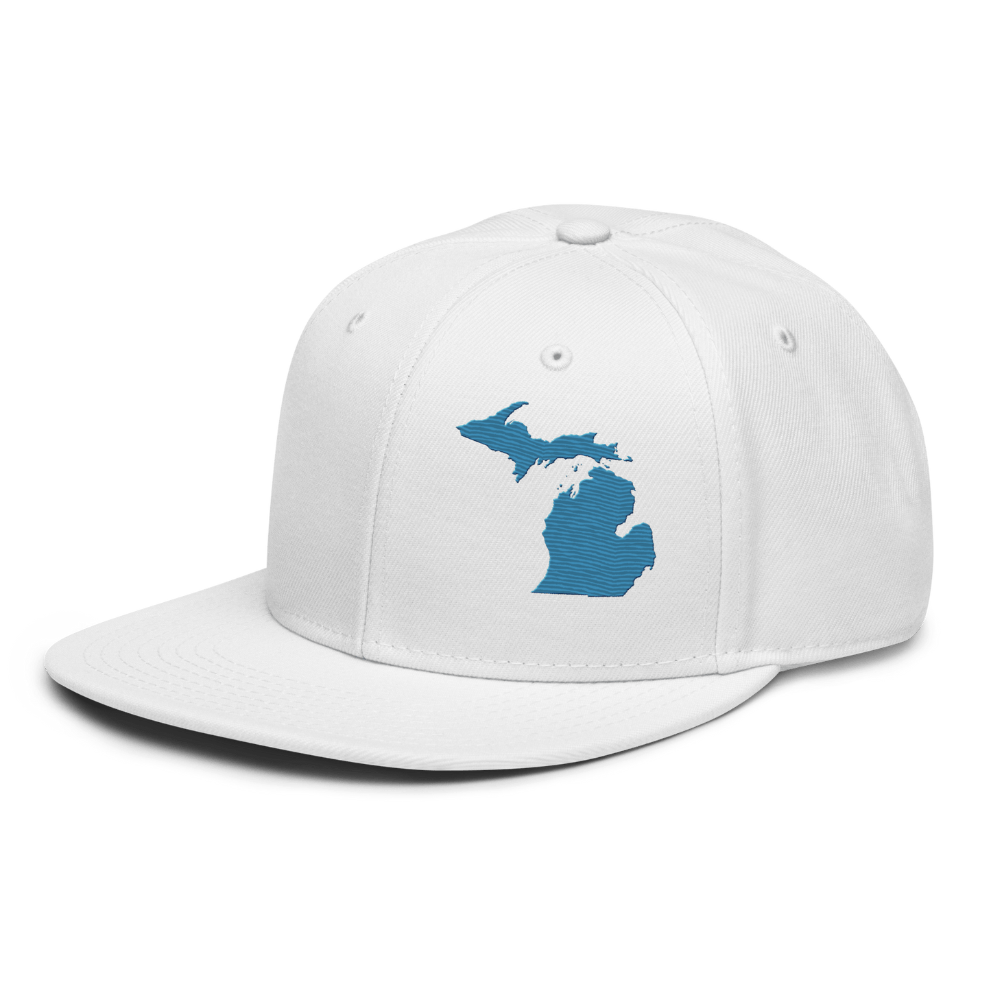 Michigan Snapback | 6-Panel - Traverse Blue Outline