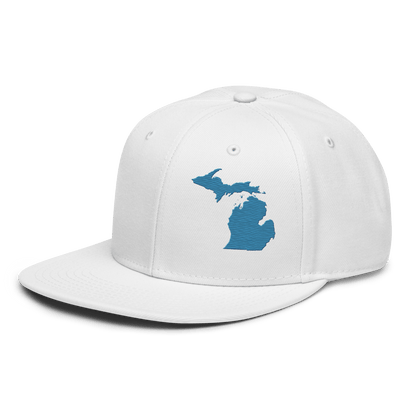 Michigan Snapback | 6-Panel - Traverse Blue Outline