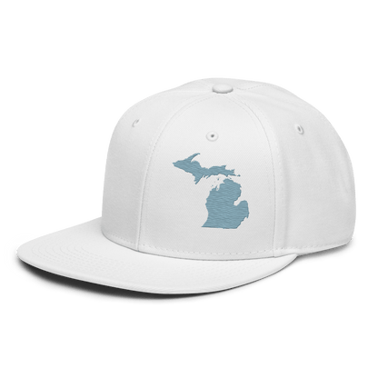 Michigan Snapback | 6-Panel - Opal Blue Outline