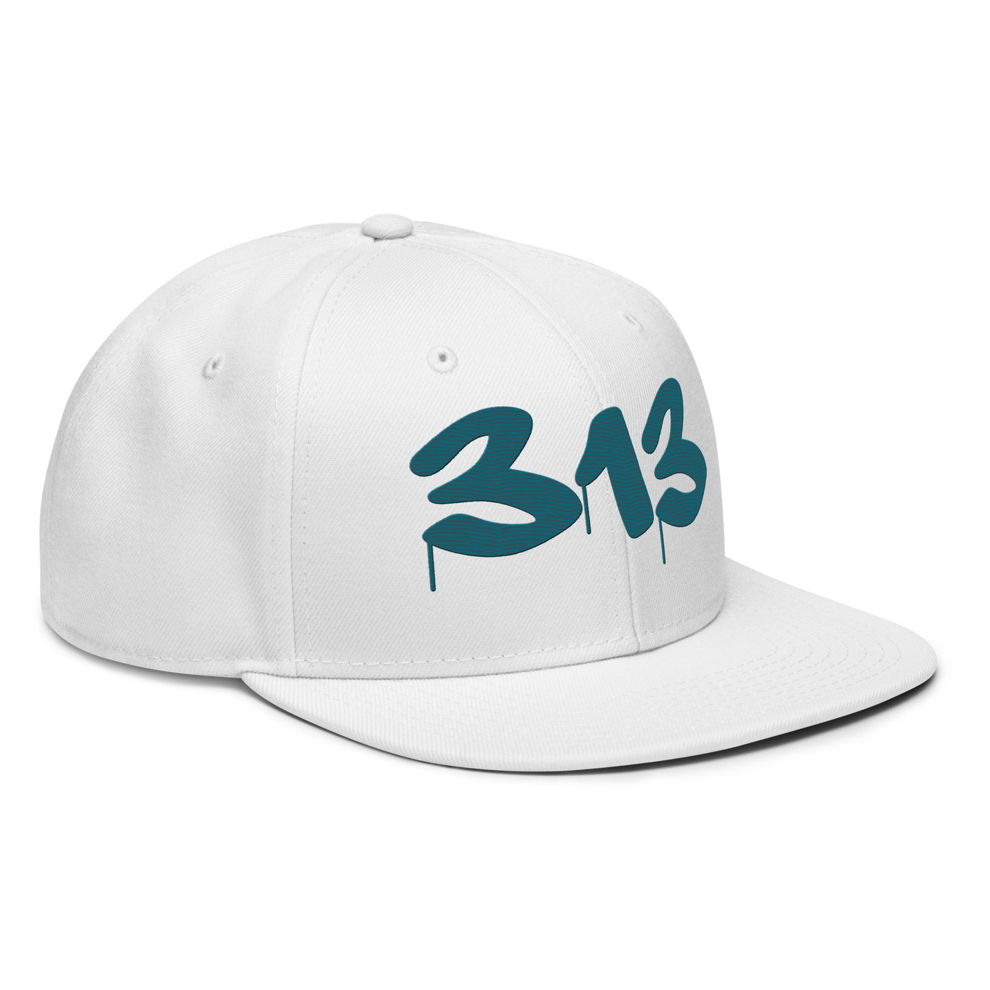 Detroit '313' Snapback (Tag Font) | 6-Panel - Palace Teal