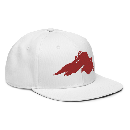 Lake Superior Snapback | 6-Panel - Thimbleberry Red