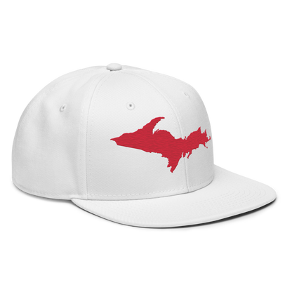 Upper Peninsula Snapback | 6-Panel - Lighthouse Red