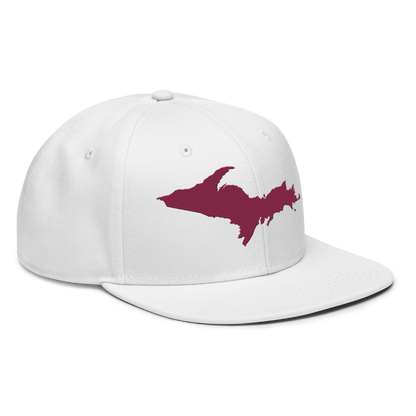 Upper Peninsula Snapback | 6-Panel - Ruby Red