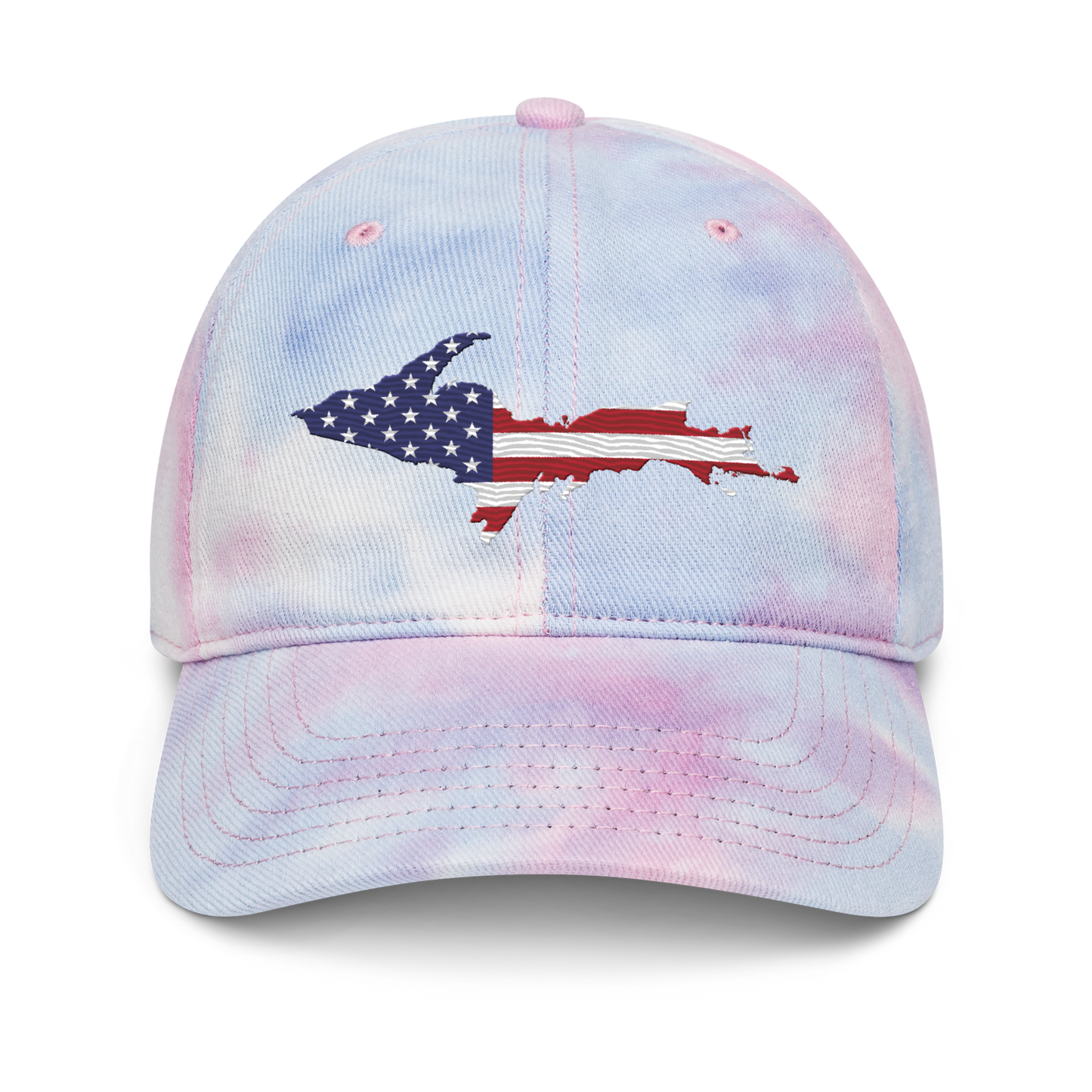 Michigan Upper Peninsula Tie-Dye Cap (Patriot Edition)