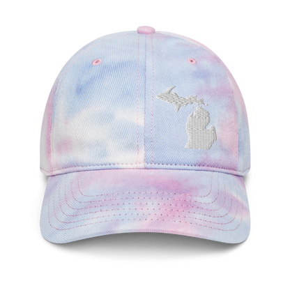 Michigan Tie-Dye Cap (White Outline)