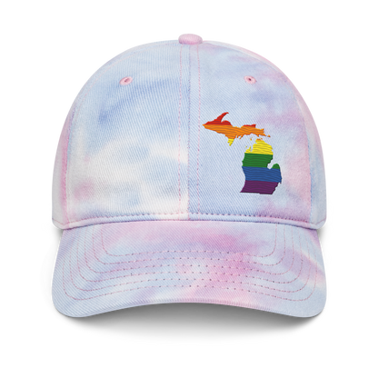 Michigan Tie-Dye Cap (Rainbow Pride Edition)