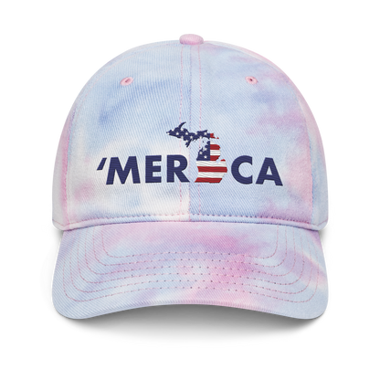 Michigan 'Merica' Tie-Dye Cap