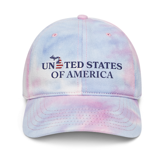 Michigan 'United States of America' Tie-Dye Cap