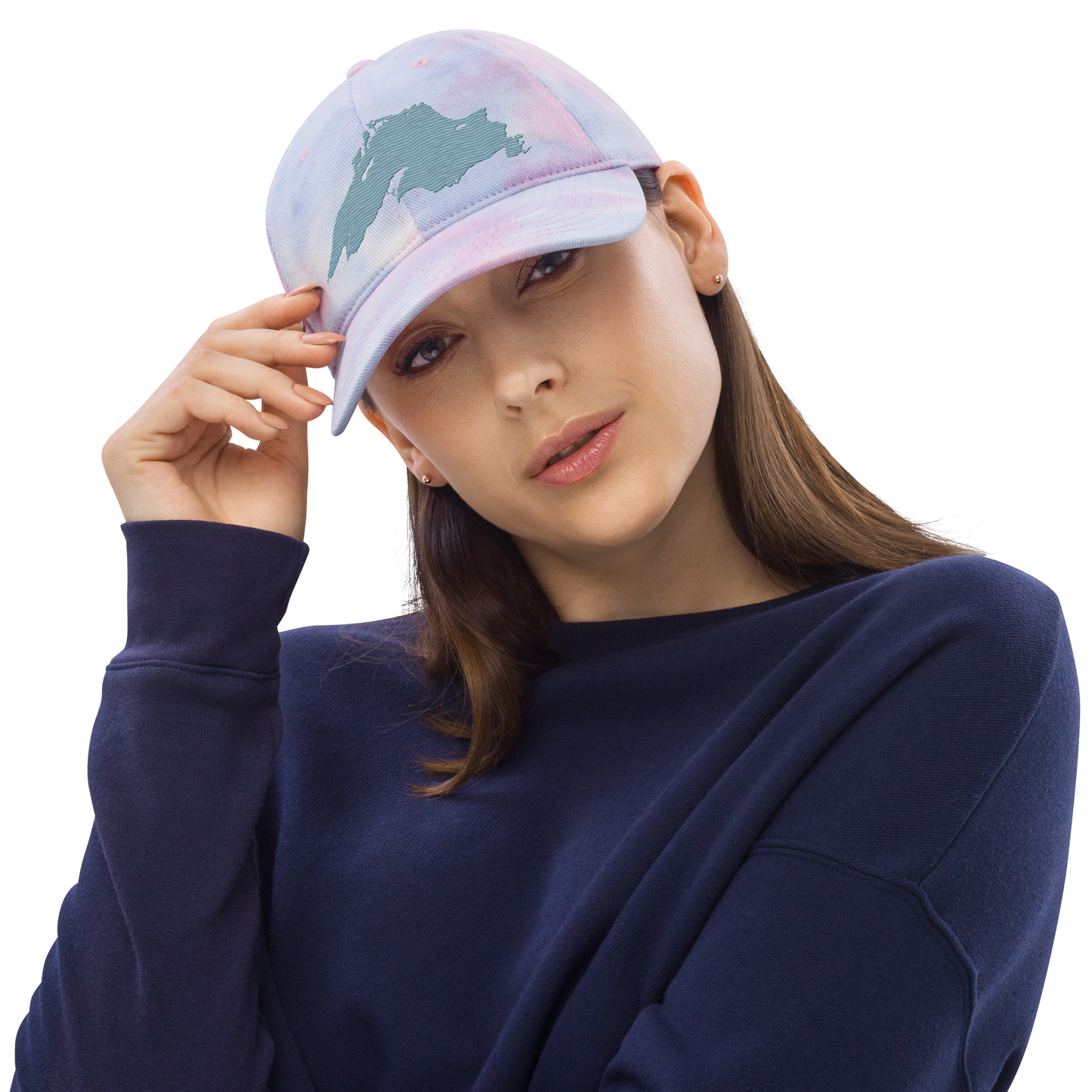 Lake Superior Tie-Dye Cap | Opal Blue