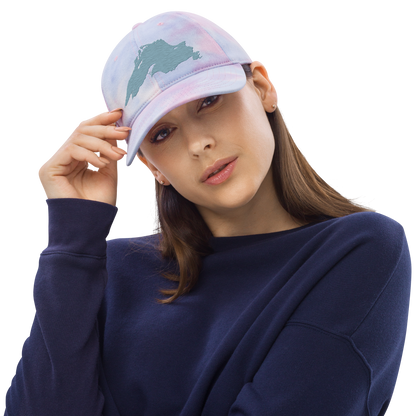 Lake Superior Tie-Dye Cap | Opal Blue