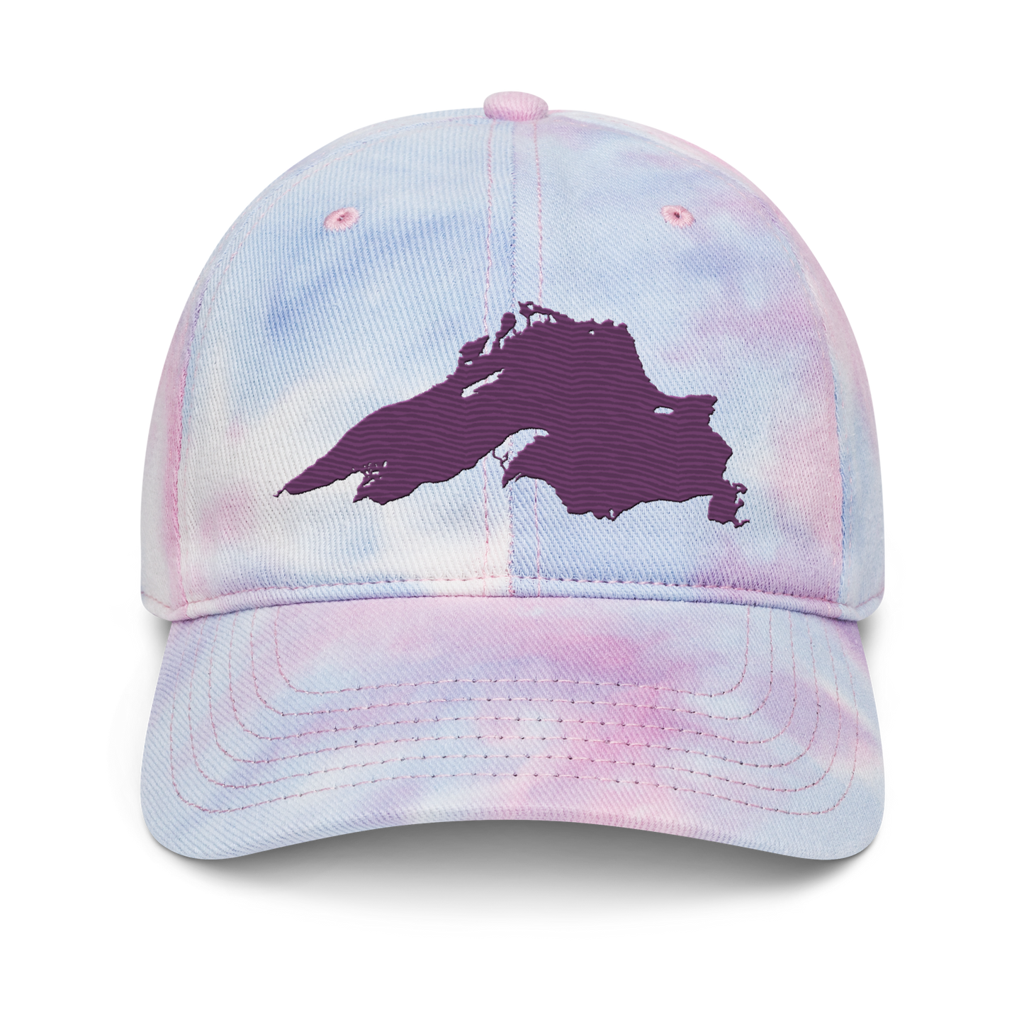 Lake Superior Tie-Dye Cap | Plum