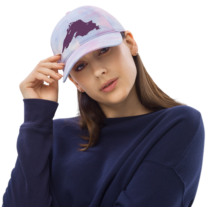 Lake Superior Tie-Dye Cap | Plum