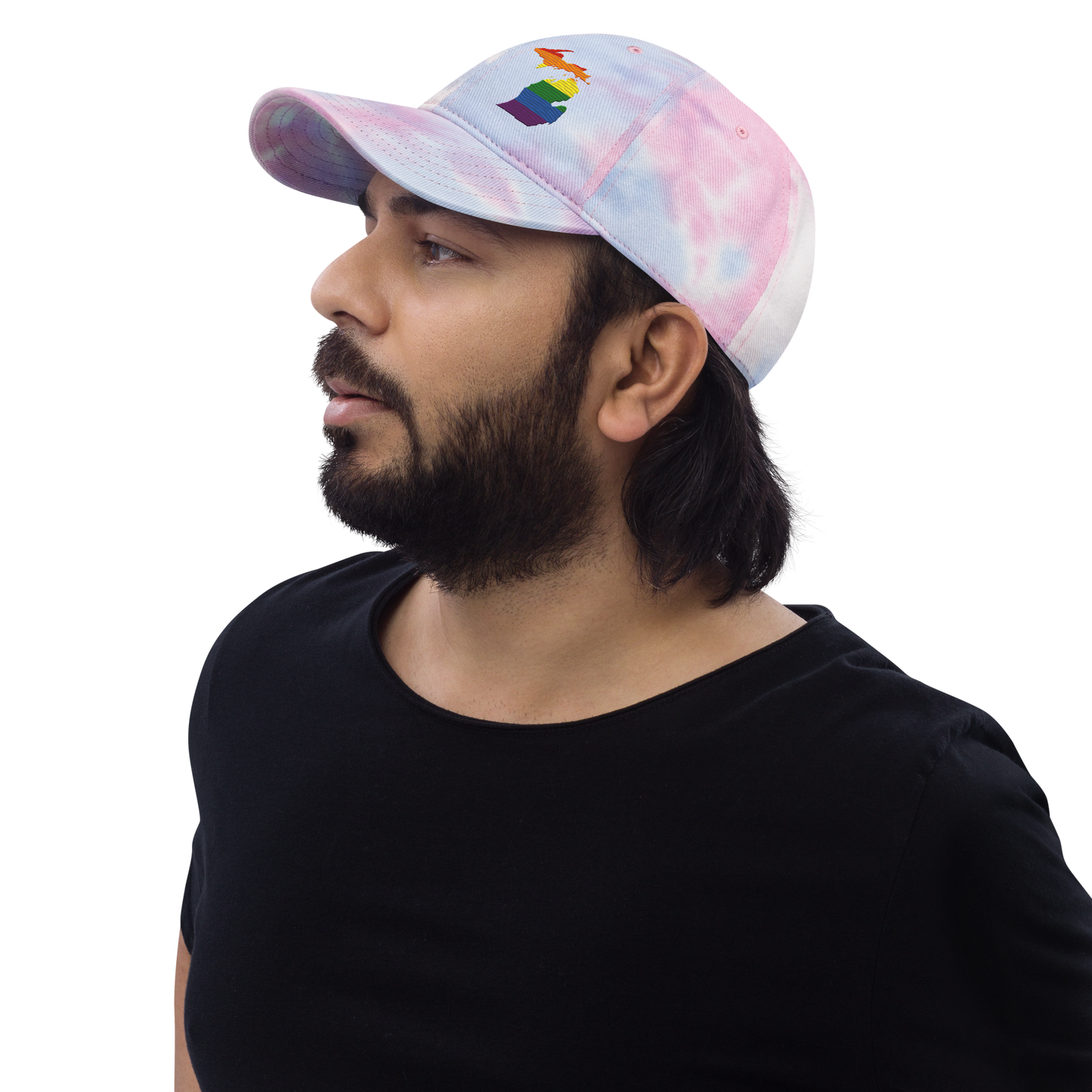 Michigan Tie-Dye Cap (Rainbow Pride Edition)