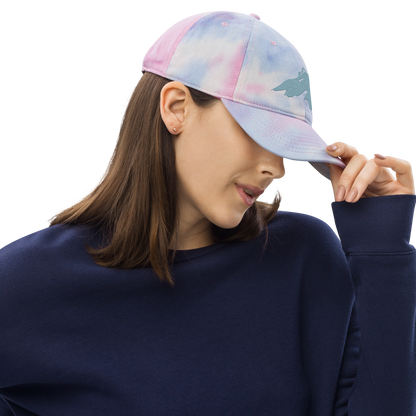 Lake Superior Tie-Dye Cap | Opal Blue