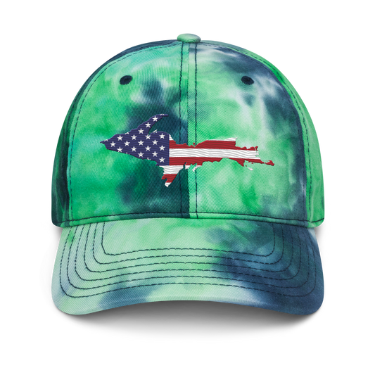 Michigan Upper Peninsula Tie-Dye Cap (Patriot Edition)