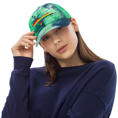 Michigan Upper Peninsula Tie-Dye Cap (Rainbow Pride Edition)