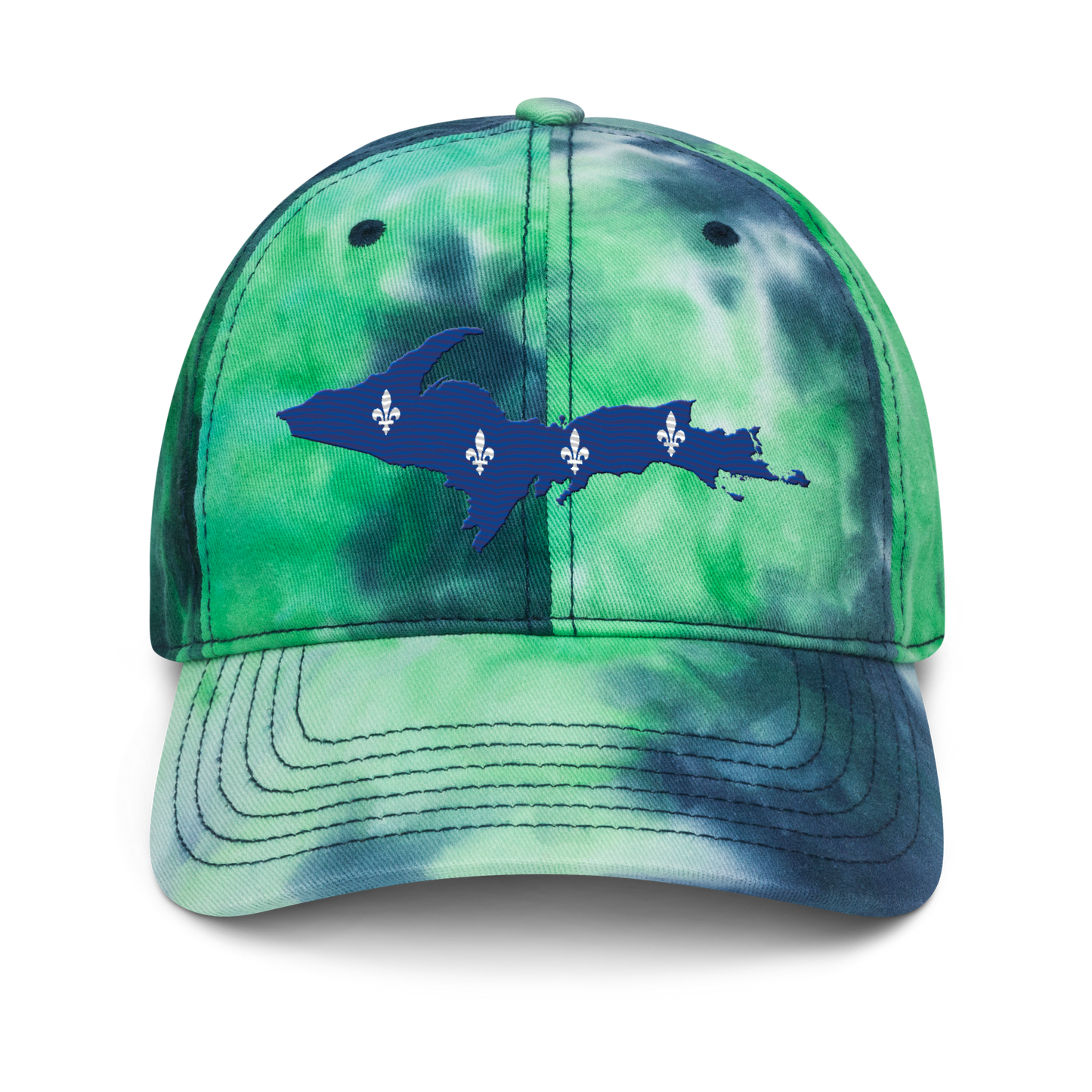 Michigan Upper Peninsula Tie-Dye Cap (French-Canadian Edition)