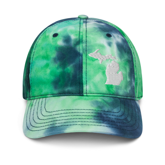 Michigan Tie-Dye Cap (White Outline)