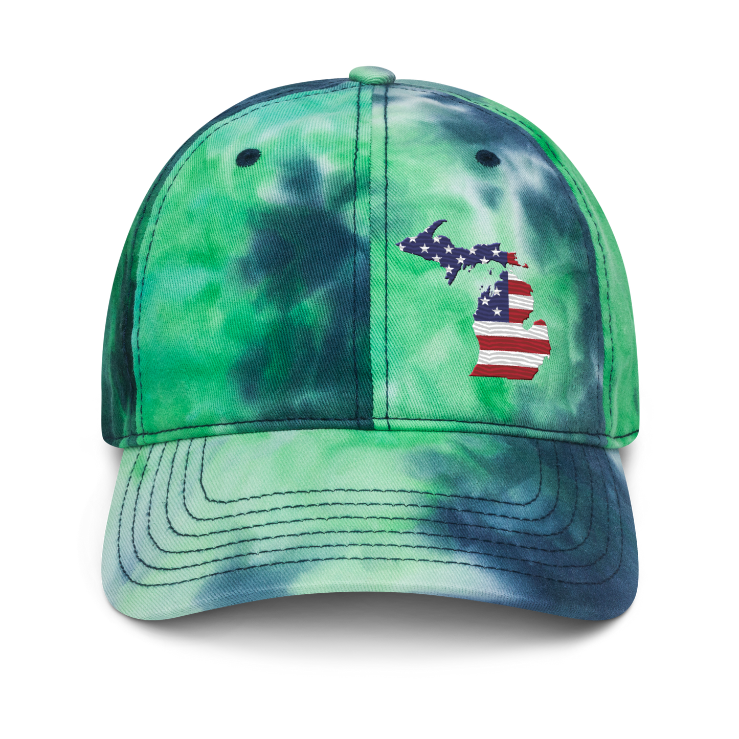 Michigan Tie-Dye Cap (Patriotic Edition)