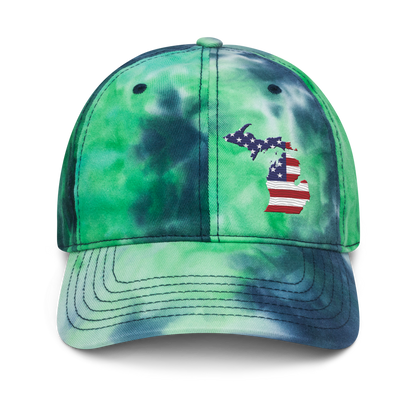 Michigan Tie-Dye Cap (Patriotic Edition)